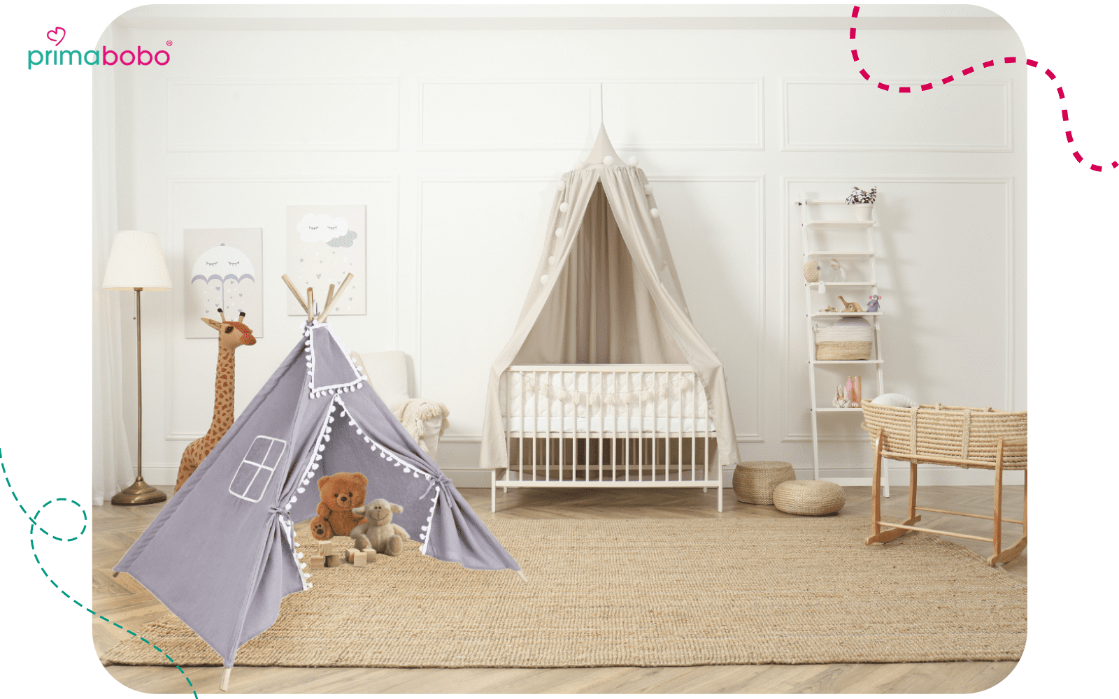 barierka ochronna do łóżka VELVO Primabobo