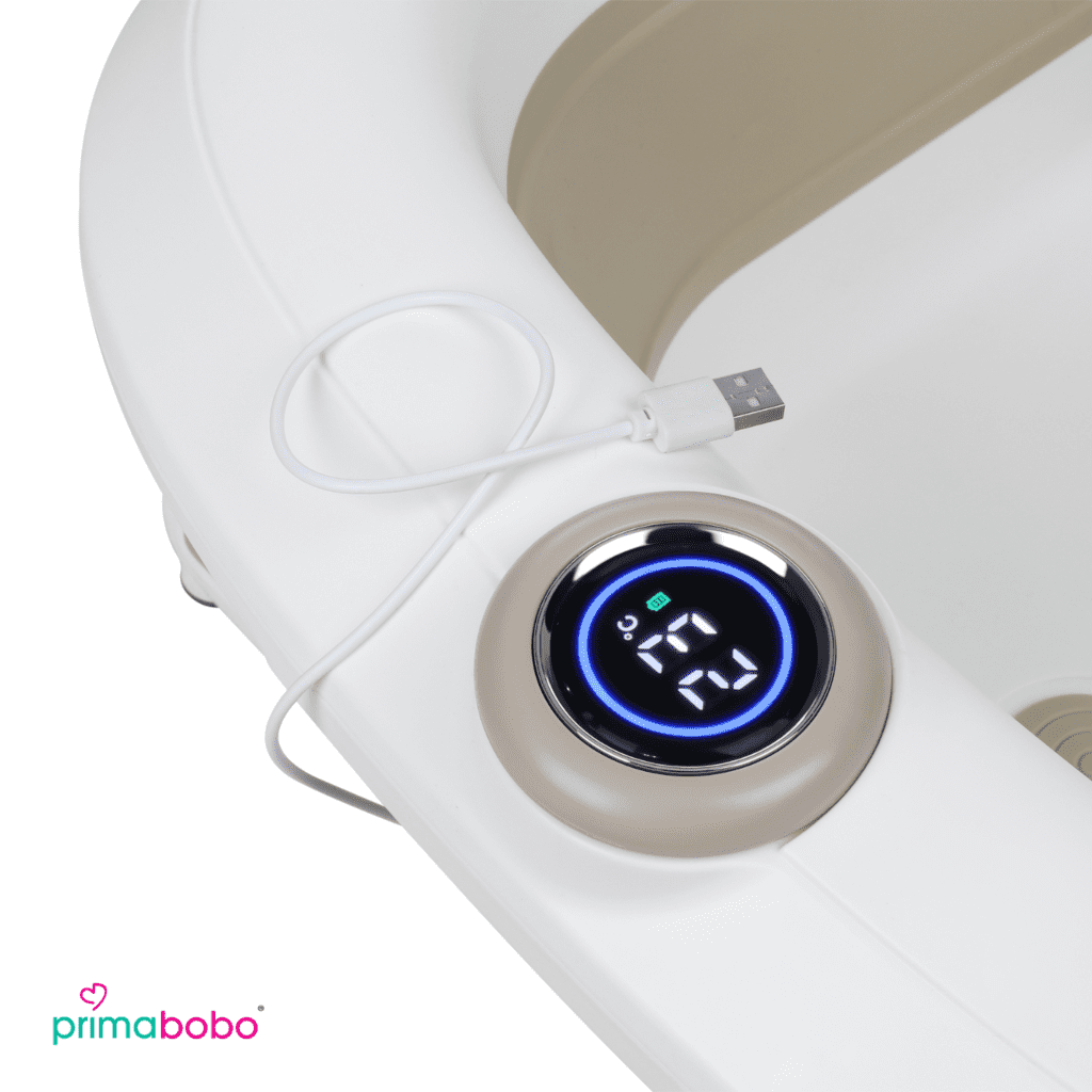 wanienka składana LUX primabobo z termometrem beżowa