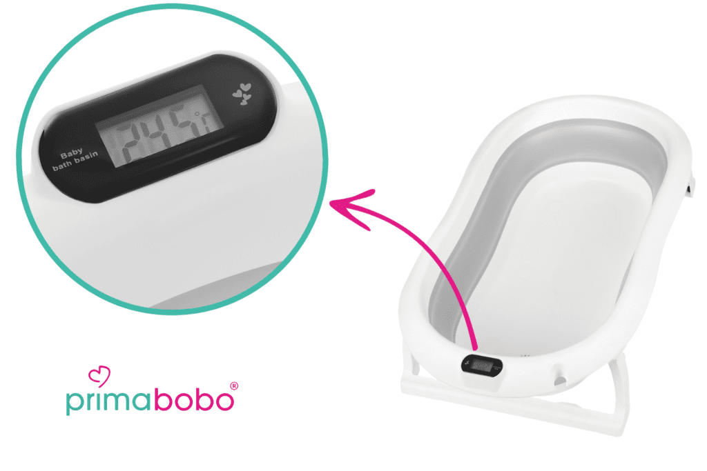 wanienka składana z fotelikiem i termometrem primabobo premium