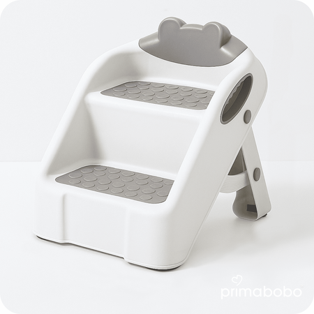 Plate-forme, repose-pieds à deux niveaux, gris