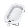 MILO baignoire bébé pliante avec thermomètre et coussin, baignoire en silicone - gris