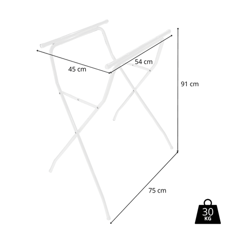 Support pour baignoire pliante LUX- WHITE