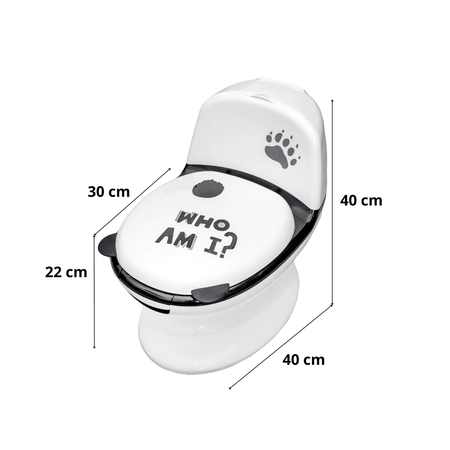 Pot interactif PANDA, pot pour bébé avec réservoir de chasse d'eau