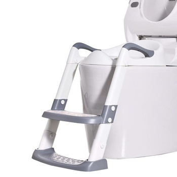 Abattant de WC avec échelle, antidérapant, abattant de WC - gris