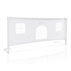 Barre de lit VELVO 200 cm+ avec entrée, sécurité enfant - blanc