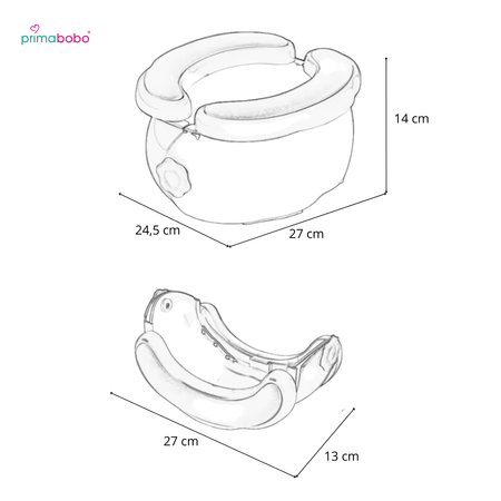 Pot de voyage, pliable, pot de voyage BANANA L