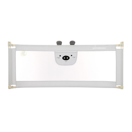 Barrière de sécurité pour lit Bear 180 cm, Barrière de sécurité pour bébé, GRIS