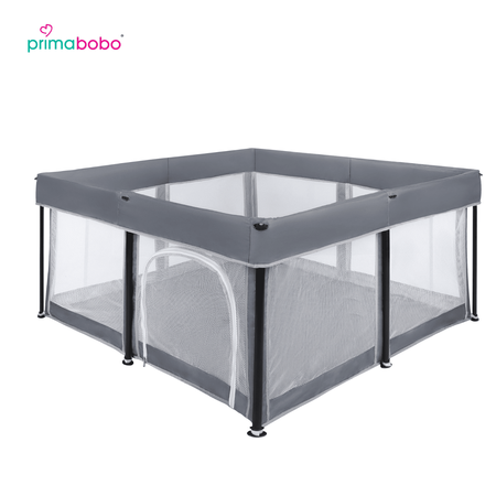 Primabobo parc pliant pour bébé, bassin sec 120x120cm- gris
