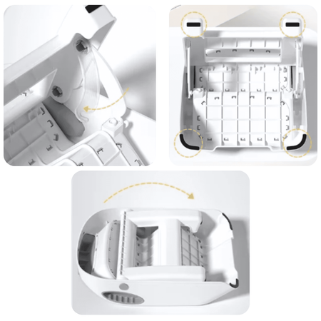 Plate-forme, repose-pieds à deux niveaux, gris