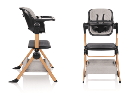 Lit de voyage - chaise haute VERA 3 en 1, beige/gris