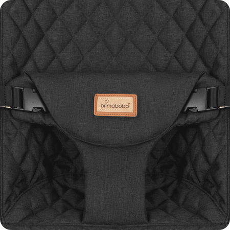 Fauteuil à bascule LEO avec bandeau, noir/gris foncé