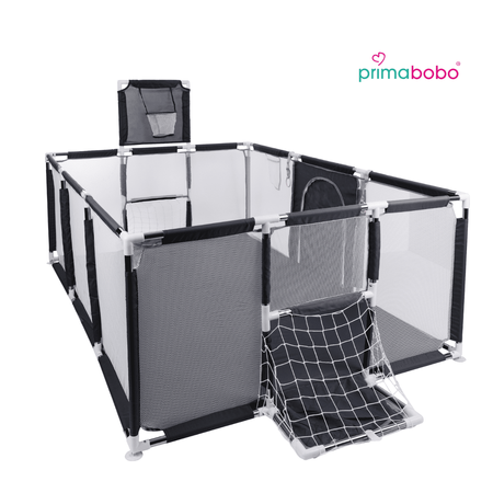 Lit bébé Primabobo avec panier, bassin sec 180x120cm- gris