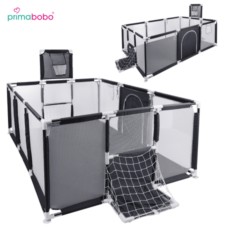 Lit bébé Primabobo avec panier, bassin sec 180x120cm- gris