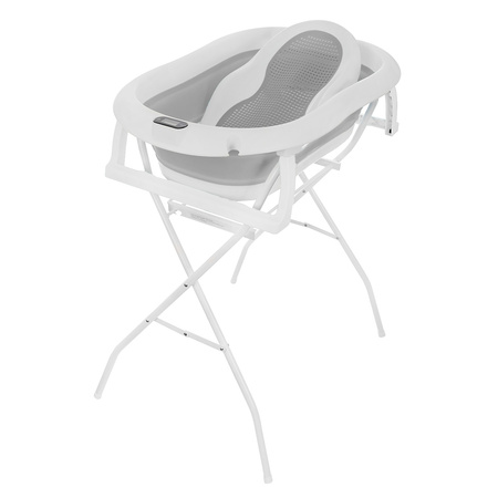 Baignoire pliante PREMIUM avec support et siège gris