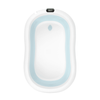 Baignoire bébé pliante PREMIUM avec thermomètre et coussin, baignoire en silicone - bleu