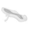 Siège de bain, canapé pliant en silicone, ergonomique - gris