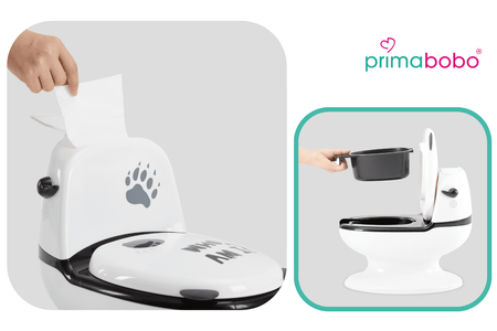 Pot interactif PANDA, pot pour bébé avec réservoir de chasse d'eau