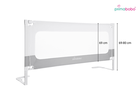 VELVO barrières de lit 200 cm, sécurité enfant - gris