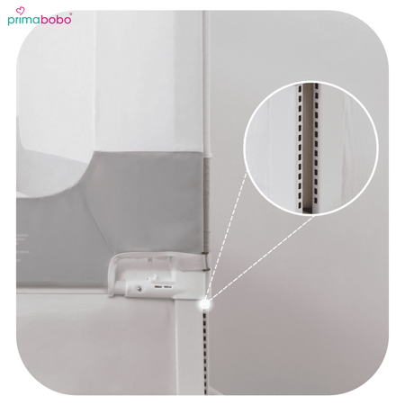 Barrière de lit VELVO 160 cm, sécurité enfant - gris