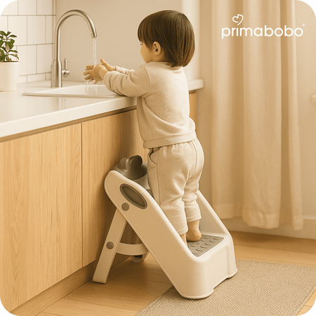 Plate-forme, repose-pieds à deux niveaux, gris