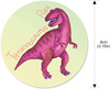 Autocollants thermoréactifs pour le bain et le pot, Dinosaures - 5 pièces