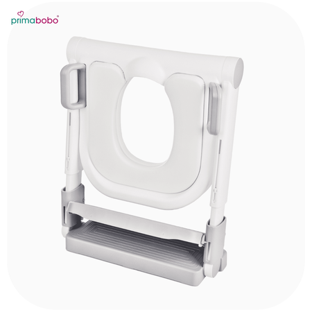 Abattant de WC avec échelle, antidérapant, abattant de WC - gris