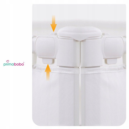 Barre de lit VELVO 200 cm+ avec entrée, sécurité enfant - blanc