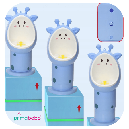 Toilette Girafe, pot réglable pour garçon - jaune