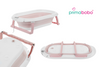 Baignoire pliante Premium avec support et coussin, rose