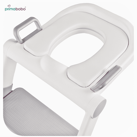 Abattant de WC avec échelle, antidérapant, abattant de WC - gris