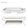 Baignoire bébé pliante LUX 6013 avec thermomètre et siège, baignoire en silicone - beige