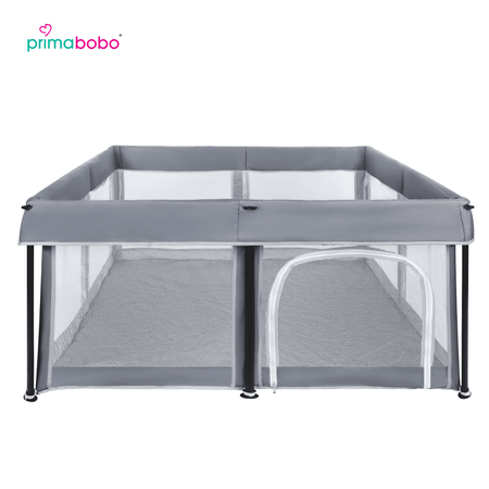Primabobo parc pliant pour bébé, bassin sec 120x120cm- gris
