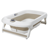 Baignoire bébé pliante LUX 6013 avec thermomètre, baignoire en silicone - beige
