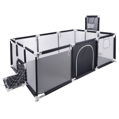 Lit bébé Primabobo avec panier, bassin sec 180x120cm- gris