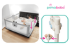 Barrière de sécurité pour lit Bear 200 cm, Barrière de sécurité pour bébé, GRIS
