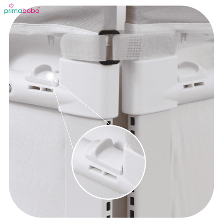 VELVO barrières de lit 140 cm, sécurité enfant - gris