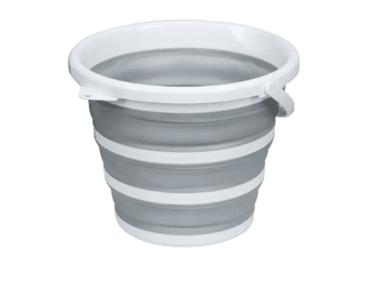 Bol pliant en silicone 32cm, seau avec poignée