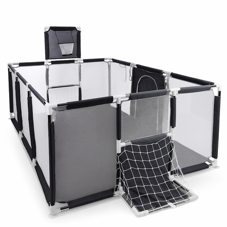 Lit bébé Primabobo avec panier, bassin sec 180x120cm- gris