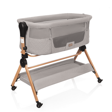 Lit de voyage - chaise haute VERA 3 en 1, beige/gris