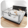 Barrière de lit ourson 150 cm, sécurité enfant, GRIS