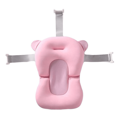Coussin de bain pour bébé, doublure de baignoire, lit de jour - rose