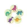 Autocollants thermoréactifs pour le bain et le pot, Dinosaures - 5 pièces
