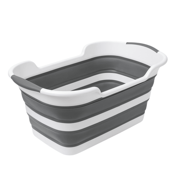 Cuvette pliante 60x39cm avec vidange, panier à linge en silicone, touring