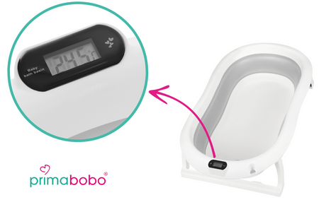 Baignoire pliante PREMIUM avec support et siège gris