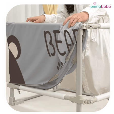 Barrière de lit SMART 120 cm - pliable, format de voyage