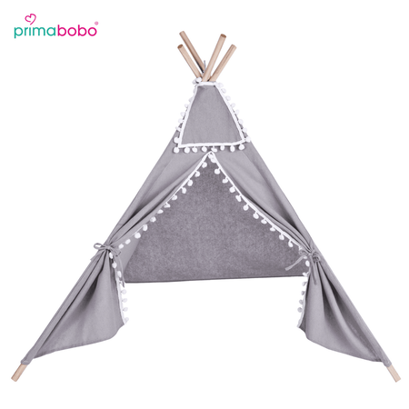 TIPI tente pour enfants 80×80 cm gris