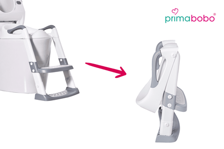 Abattant de WC avec échelle, antidérapant, abattant de WC - gris