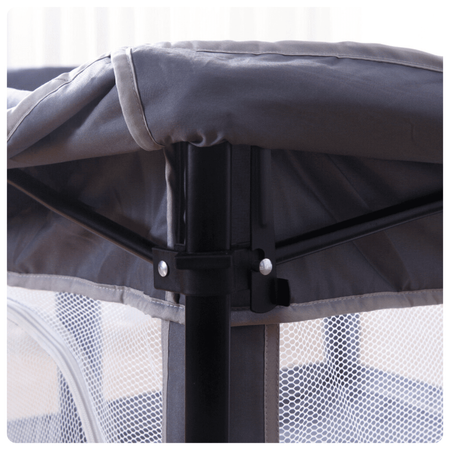 Primabobo parc pliant pour bébé, bassin sec 120x120cm- gris