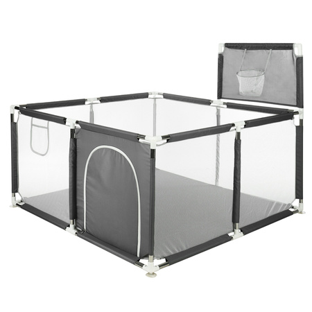 Lit bébé Primabobo avec panier, piscine sèche 120x120cm- gris