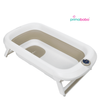 Baignoire bébé pliante LUX 6013 avec thermomètre et siège, baignoire en silicone - beige